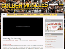 Tablet Screenshot of goldenmuscles.com
